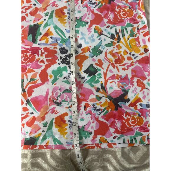 Chico’s Plus 4 XXL Abstract Notch Neck Tank Top Pima Cotton Knit Sleeveless - Picture 6 of 8